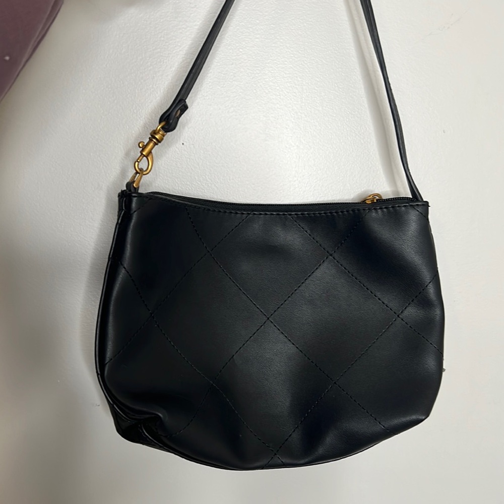 GUESS Black Women's Bag cheetah print liner quilted leather bag - Picture 6 of 8